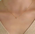 Mother's Gifts Two Kids Pure Silver Irregular Charm Minimalist Jewelry Necklace