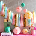 Happy Birthday Party Wedding Decoration Paper Tassel Colorful Paper Tassel Garland
