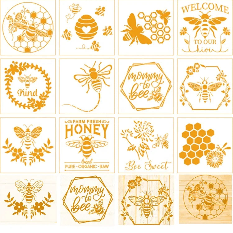 Custom Tile Stencil Template Laser Cutting 0.25mm or 0.3mm PET Stencil for Walls