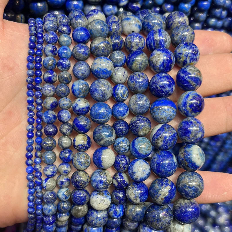 Cheap Price Lapis Lazuli Gemstone 4-12mm Round Natural Stone Loose Lapis Lazuli Beads for Jewelry Making