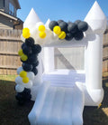 Kids Party Oxford Indoor Moonwalk Bouncer Mini Toddler Inflatable Bouncy Castle Jumper With Air Blower 6ft White Bounce House