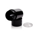 75ml Empty ABS Plastic Container Black Screw Cap Twist Makeup Tube Bottom Fill Cylinder Bottles Shampoo Balm Screen Printing