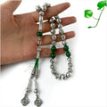 Professional Middle Eastern Silver Plated Alloy Tasbih 10mm 33 Tesbih Islamic Prayer Beads Muslim Rosary Arabic Bracelet Rosary