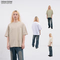 Factory Wholesale Custom Dolman Sleeve Baggy Fit 100% Cotton DTG Printing Applique Embroidery T-shirts for Men