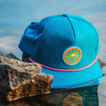 Custom PVC Patch Logo 5 Panel Waterproof Polyester Sport Golf Hat Laser Cut Perforated Gorras De Golf Rope Baseball Trucker Cap