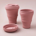 Hot Selling 12oz Heat Resistant Silicone Cup BPA Free Foldable Coffee Cup Direct Drinking Water Cup for Travel