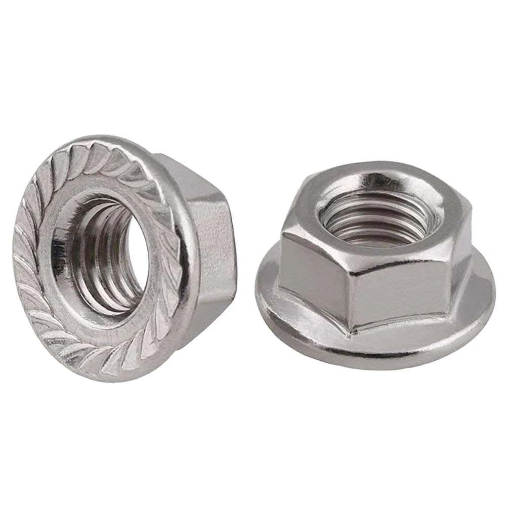 SS Stainless Steel 304 316 Din6923 Serrated Flange Nut Hex Hexagon Flange Lock Nuts