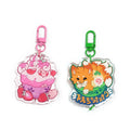 Kuien Hot-selling Custom Printed Double Side Epoxy Acrylic Anime Cartoon Plastic Key Chains Resin Keychain Charms
