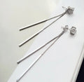 925 Sterling Silver Prevent Allergy Pearl Tassel Stud Earrings for Women Wedding Earrings Jewelry Accessories