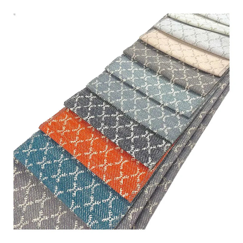 2023 New Modern Fashion 100% Polyester Printed Dot Jacquard Weft Knit Water Resistant Fabric for Sofa Upholstery Car Accessories