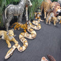 Dinosaur Party Decoration Resin Safari Animal Crafts Life Size Tiger Lion Snake Statue
