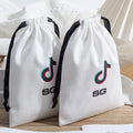 Custom Logo Printed Soft Silk Cotton Twill Gift Wash Packaging Wash Bag Durable Recyclable Cotton Wallet Dust Bag