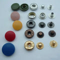 Custom Logo 4-Part Spring Metal Snap Buttons Flatback Style for Clothing Dresses Shoes Made from Durable Zinc Alloy Copper