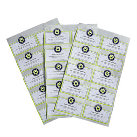 Low Price Synthetic Bottle Custom Label Product Barcode Sticker Labels