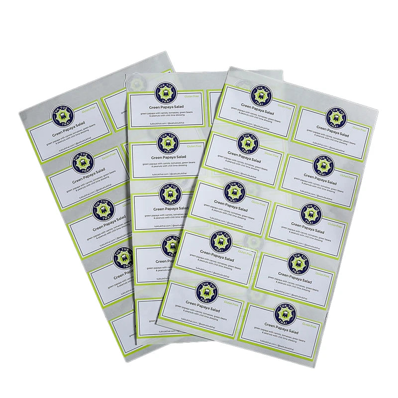 Low Price Synthetic Bottle Custom Label Product Barcode Sticker Labels