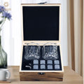 Whiskey Glass Set Bourbon Diamond Crystal Whiskey Glasses Set Whiskey Stones Gifts for Men Groomsmen Christmas