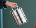 16CM Cheap Multilayers Stainless Steel Tiffin Box Take Away Food Carrier with Handle Lunch Box