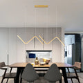 New 28W Aluminium Gold Minimalist Bedroom Decorative Modern Hanging Led Pendant Light