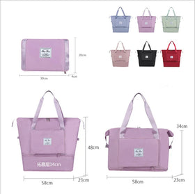 Wholesale Women Tote Shoulder Bag Waterproof Outdoor Sport Yoga Gym Bag Custom Foldable Travel Duffel Bag for Women