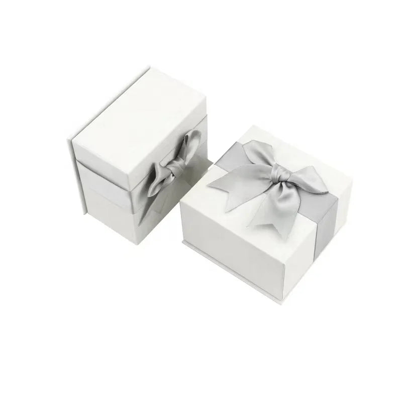 DOC Wholesale White Jewelry Gift Box Ring Earrings Pendant Necklace Box Paper Jewelry Package