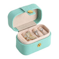 CSMD China Manufacturers Small Minimum Order Quantities Zip Lock PU Leather Material Multipurpose Luxury Green Jewelry Ring Box