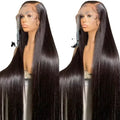 200 Density HD 13X6 Transparent Bone Straight Human Hair Lace Frontal Wig 40 Inch 13X4 Lace Front Human Hair Wigs
