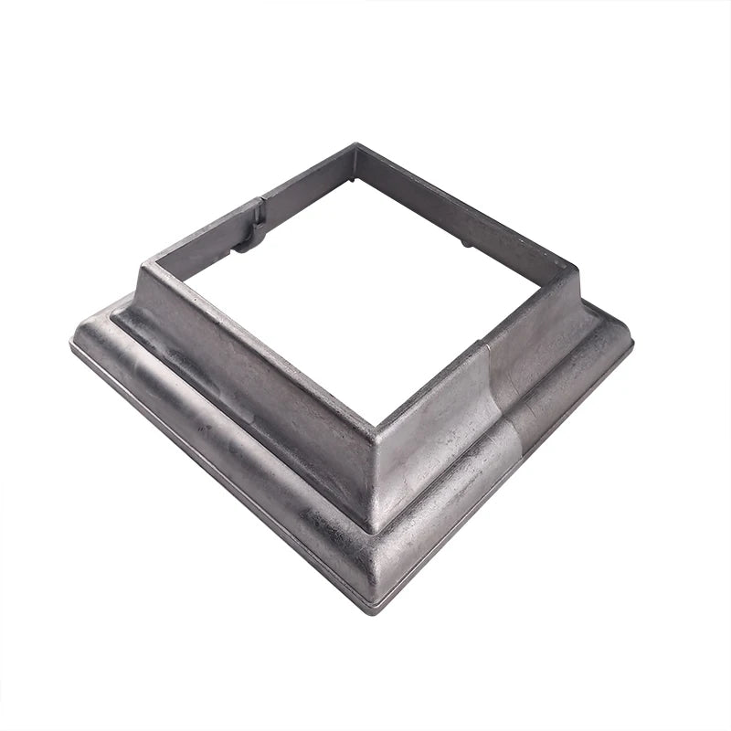 4x4 Aluminum Post Base Covers 2-Piece Set for Garden Fence-Waterproof Eco-Friendly Includes 3D Modeling