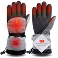 Winter Outdoor USB Rechargeable Electric Battery Heated Gloves Polyester Material Waterproof Snowboard Motorcycle Riding Gloves