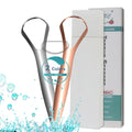 Double-sided Toothed Tongue Cleaner 100% Stainless Steel Oral Hygiene Tongue Cleaner Fresh Breath Tongue Scraper