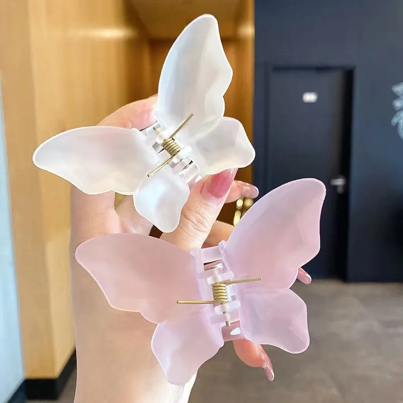 Wholesale of Super Fairy Butterfly Clip Small Back Spoon Shark Clip New Summer Clip