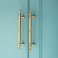 Long Gold Brass Cabinet Knobs Drawer Door Pull T-Bars for Kitchen Dresser Bedroom Bathroom Furniture Antioxidant Protected