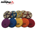 Customizable 3\" Ceramic Bond Transitional Diamond Polishing Abrasive Pad for Concrete Floors OEM Supported