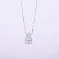 Fine Jewelry Necklaces 14k White Gold 3ct  DEF VS VVS Pear Cut 4 Claw Promg Setting Pendant Lab Diamond Solitaire Necklace