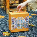 Custom Metal Handle Pu Gift Boxes Packaging Luxury Perfume Gift Box Leather Storage Boxes