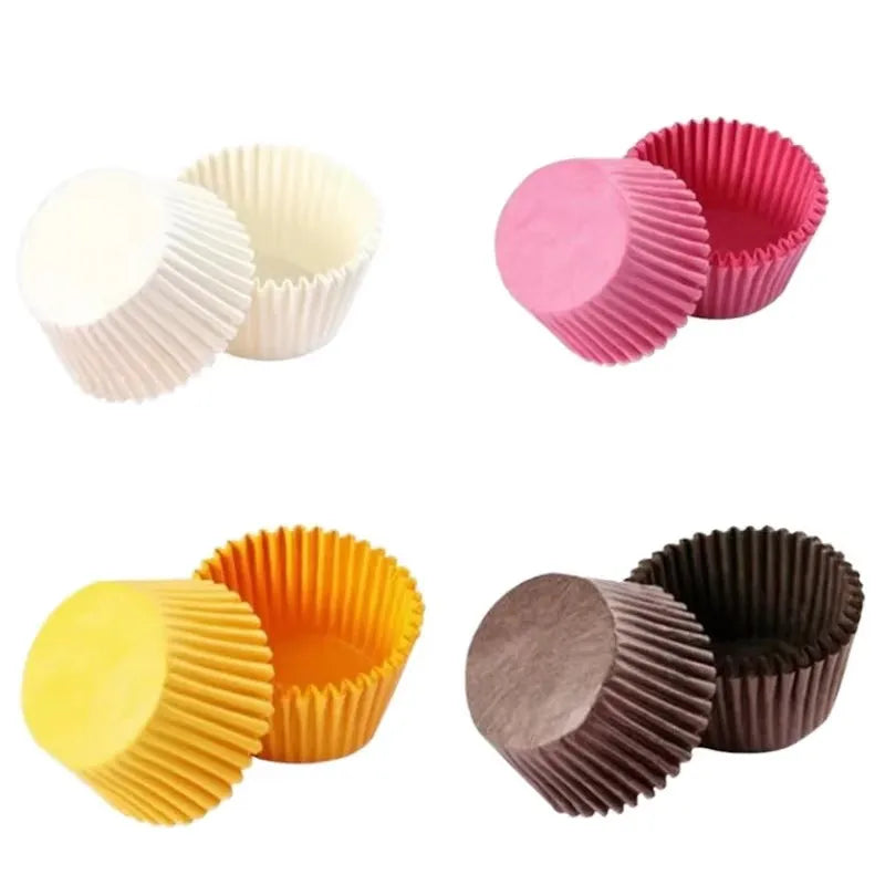 Microwavable Reusable Food Grade Silicone Cupcake Molds Baking Muffin Cups Cake Moulds