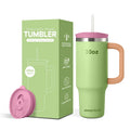 Wholesale 18/8 Stainless Steel Double Wall 30 oz Powder Coated Tumbler Cups With Straw and Lid