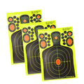 Shooting Splash Sticker Humanoid Shooting Target Hunting Training Target Fluorescent Paper for Bow Arrow Archery Training