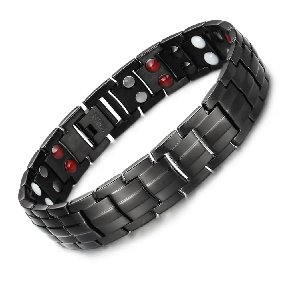 BioMagnetic Therapeutic Magnetic Classic Gift Healing Bracelet for Unisex Engagement Wedding Anniversary Health Energy Therapy