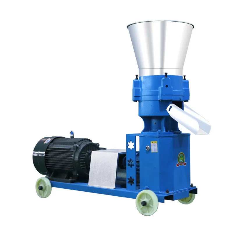 Small Mini Diesel Animal Cow Dung Pelletizer Rabbit Food Feed Pellet Making Machine Production Line