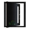 Modern House Entrance Large Solid Wood Insert Glass Pivot Door Entry Door Security Wooden Pivot Door for Villa