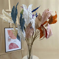 Y-M028 Wholesale Wedding Artificial Calla Lily Leaves Artificial Leaves and Flowers for Wedding Home Decoration