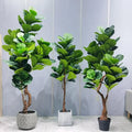 Hot Sale Fiddle Leaf Tree and Other Artificial Bonsai Potted Plants Simulation Plastic for Home Decoration