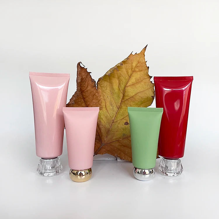 100ml Colorful Lotion Squeeze Tube Travel Hand Cream Sample Packaging Cosmetic Plastic Soft Tube for Shampoo Facial Cleanser