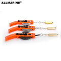 Allmarine Metric and Inch Oil Measuring Tape with Stainless Steel Blade ABS Material Manual Lock 10m-50m Lengths