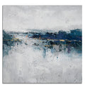Acrylic Abstract Landscape Blue-Green Contemporary Canvas Decorative Painting Mural with No Frame for Bedroom