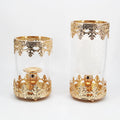 Nordic European Style Luxury Wedding Candlestick Holders Golden Metal Electroplated Gold Handmade Valentine's Day Home