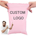 Custom logo Biodegradable Mailing Bags Cute pink Printed Poly Mailer for Clothing Packaging