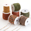 1 Meter Copper Flower Chain Inlaid Enamel Daisy Handmade Chains for Necklace Bracelet Jewelry Making DIY Jewelry Making Y20