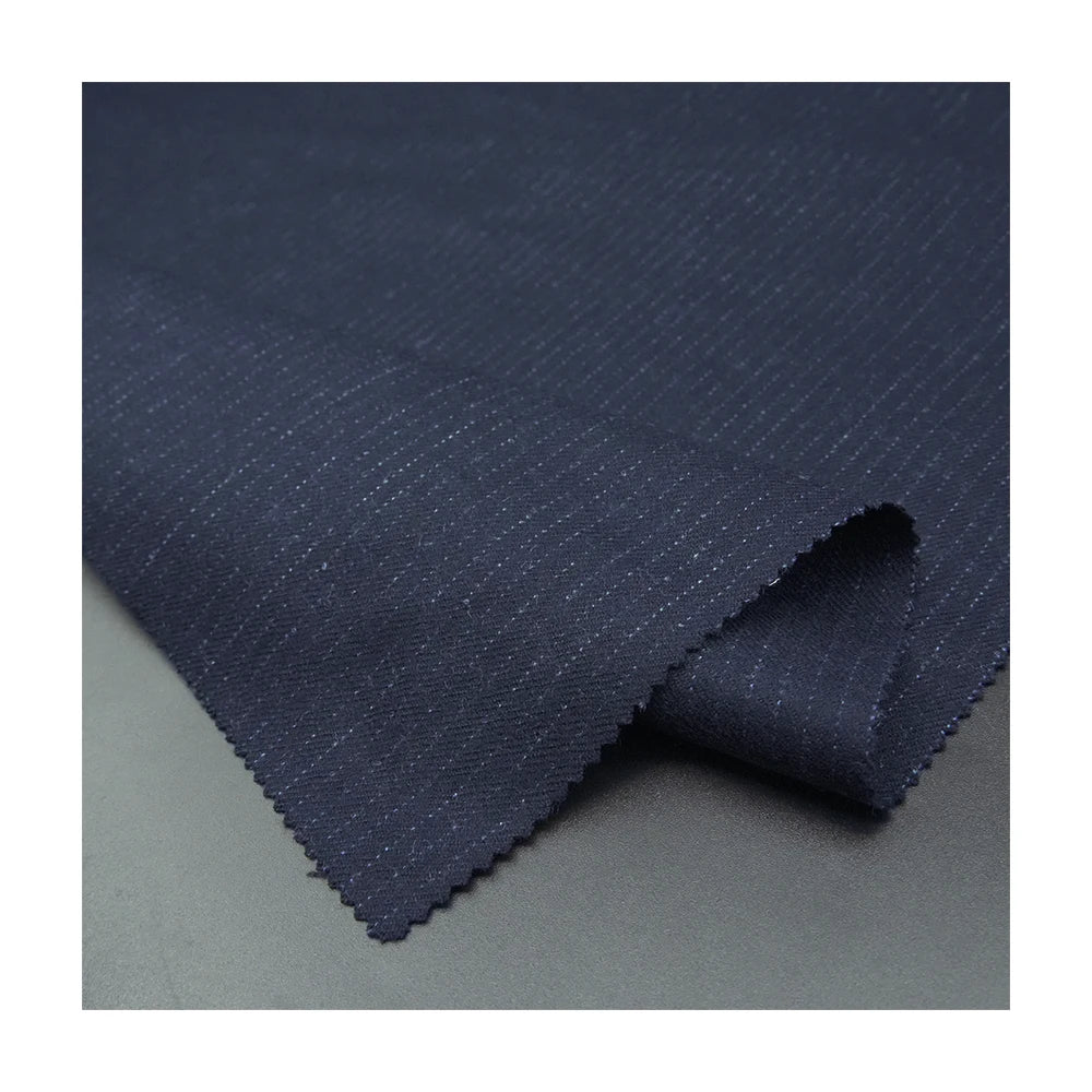 Elegance STOCK Worsted Merino Wool Fabric Luxury Italian Suiting Fabric Blend Fabric Men Woven STRIPE Suits
