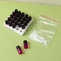 Perfume Glass Bottle 2024 New Arrival RTS Empty Rose Red Round 3ml Refill Small Sample Vials Mini 25 Pieces Perfume Glass Bottle